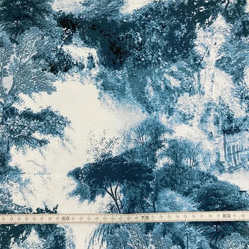 一点のみ【#54】イタリア alta moda綿シルクプリント生地 約160  