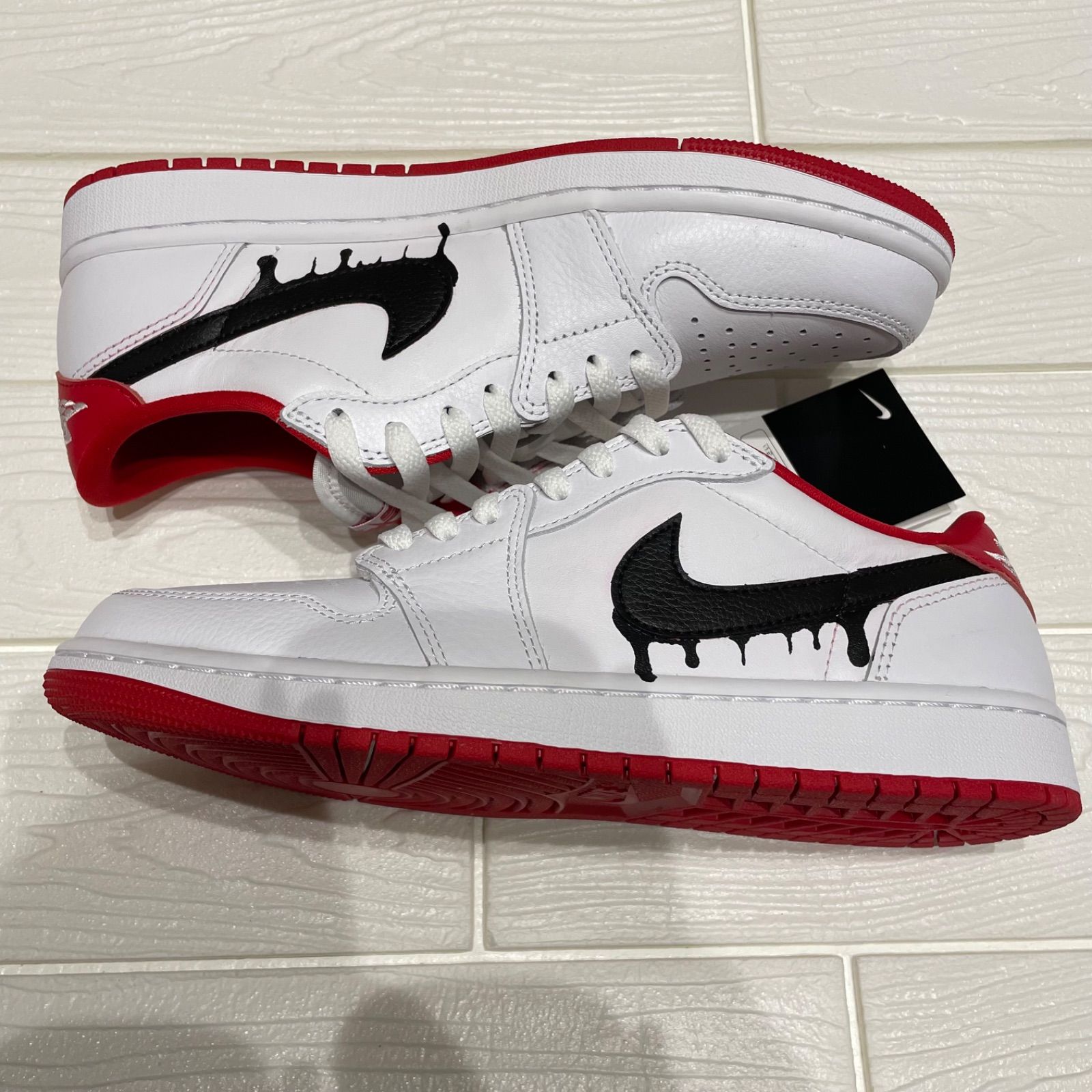 1点限り‼️AIR JORDAN 1 Low ドリップ‪?‬ペイントカスタム 