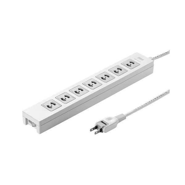 (まとめ)サンワサプライ 電源タップ TAP-F27-5Z