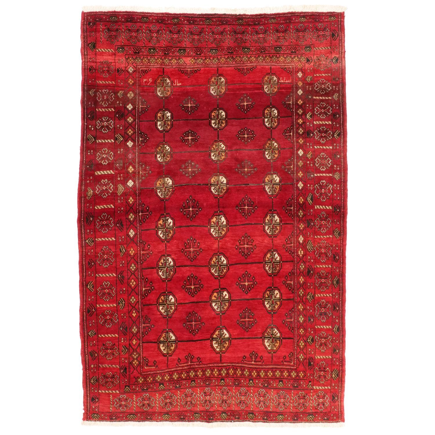 ファリマン 1950年代 2330×1500mm セミアンティーク テケギュル 手織り- carpet-アンティークペルシャ絨毯 ヴィンテージラグ専門店 送料無料