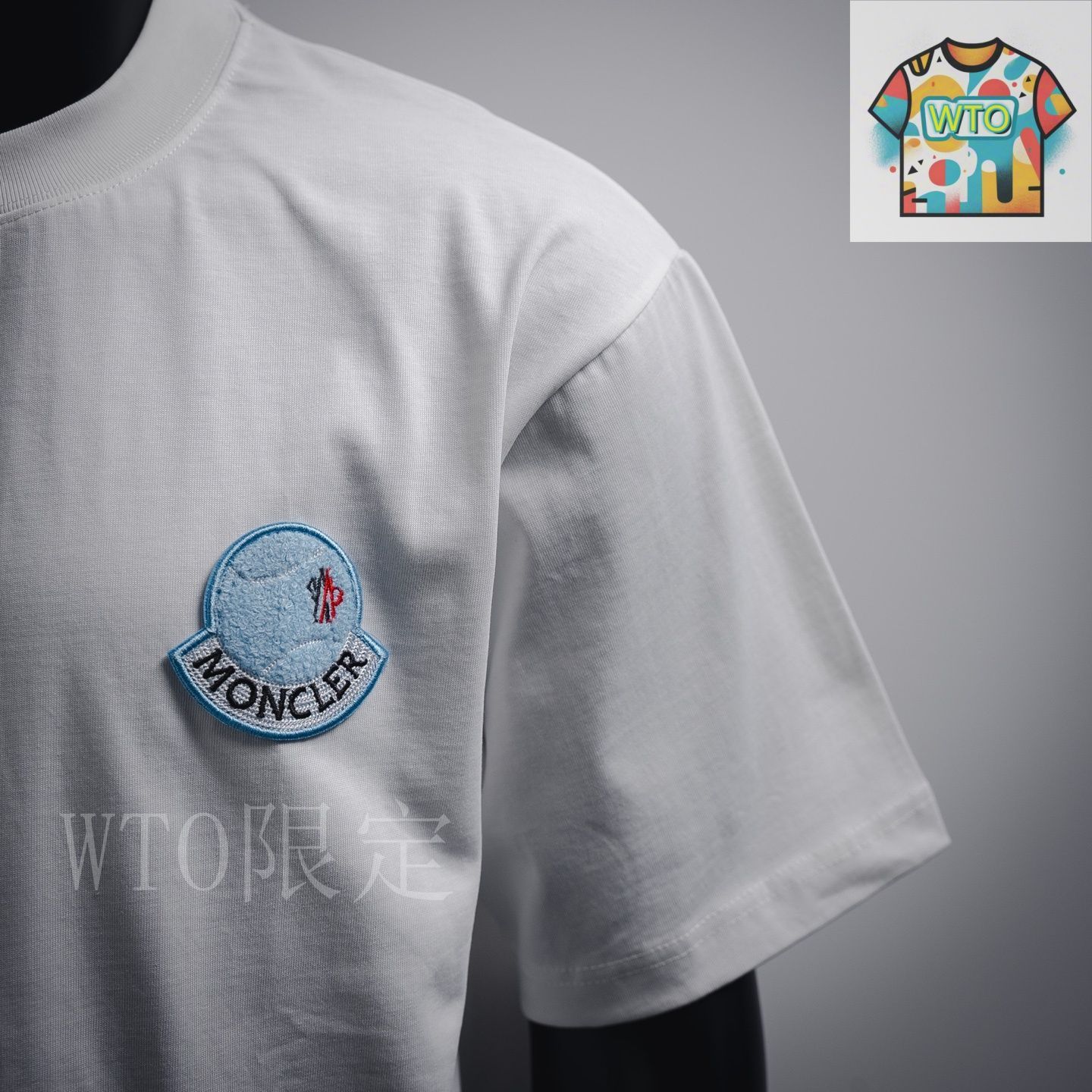 今日WTO】Moncler / モンクレール 25SS タオル刺繍サインロゴ T 今日WTO】Moncler / モンクレール 25SS タオル刺繍サインロゴ T