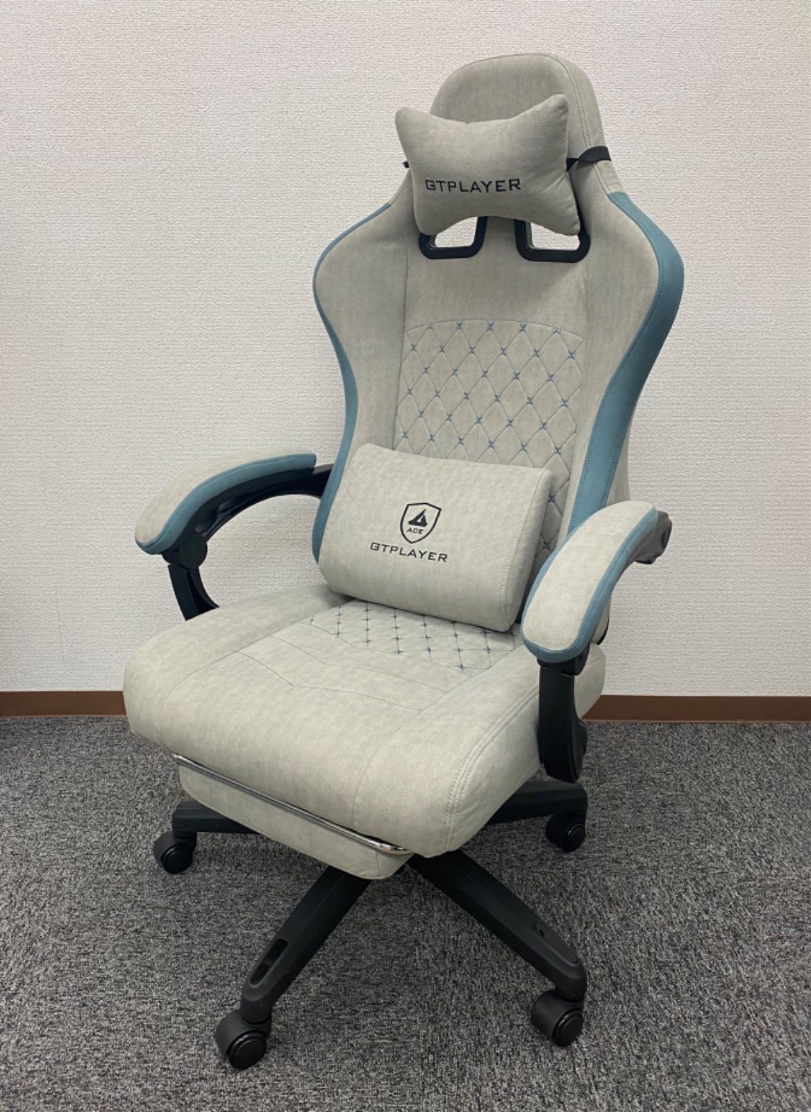 norino727専用】GTPLAYER ゲーミングチェア グレー オフィスチェア 