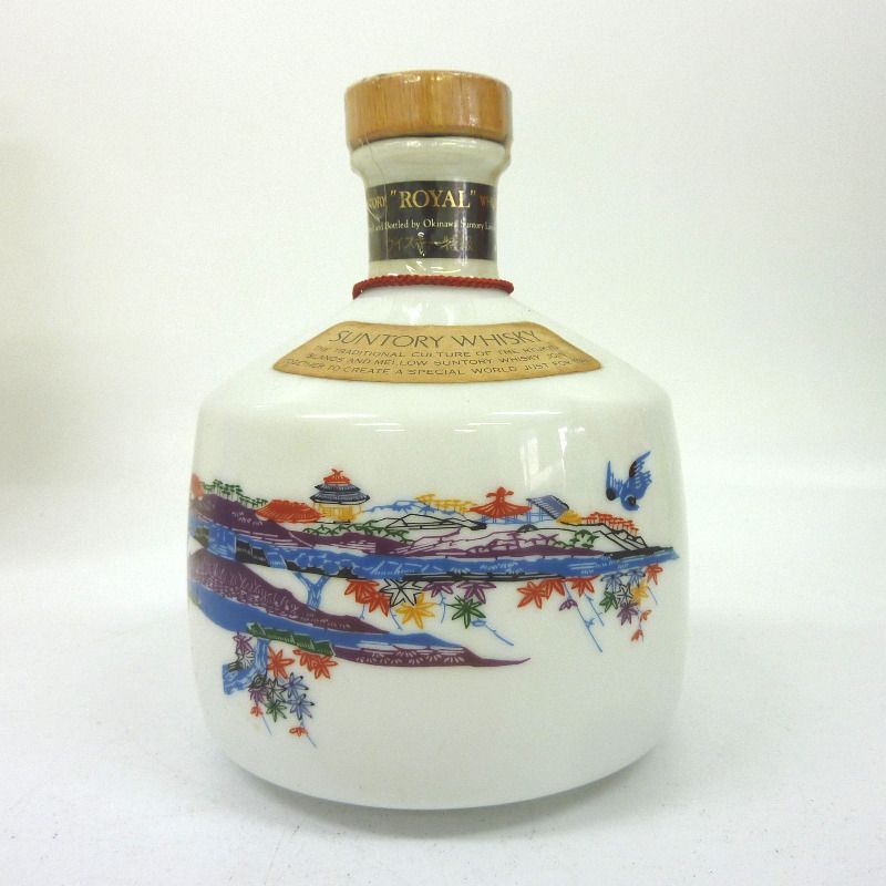 サントリー/ウイスキーローヤル/沖縄紅型陶器ボトル/760ml/43%