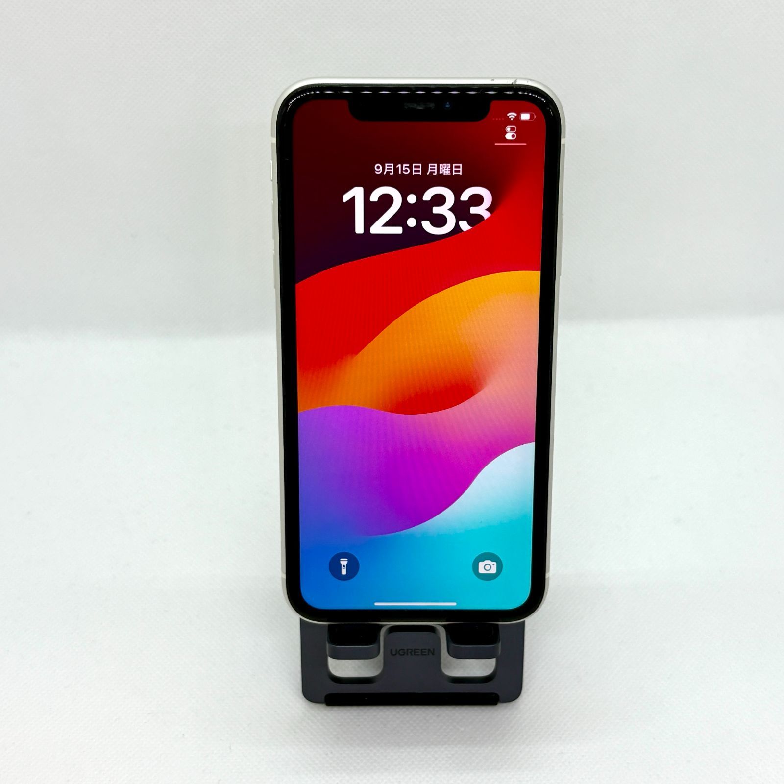 並品 バッテリー iPhone 11 64GB レッド 2422 SIMフリー