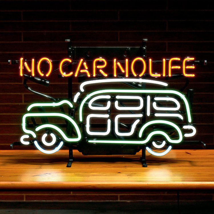 ネオンサイン / NO CAR NO LIFE ノーカーノーライフ 高さ33.5×幅