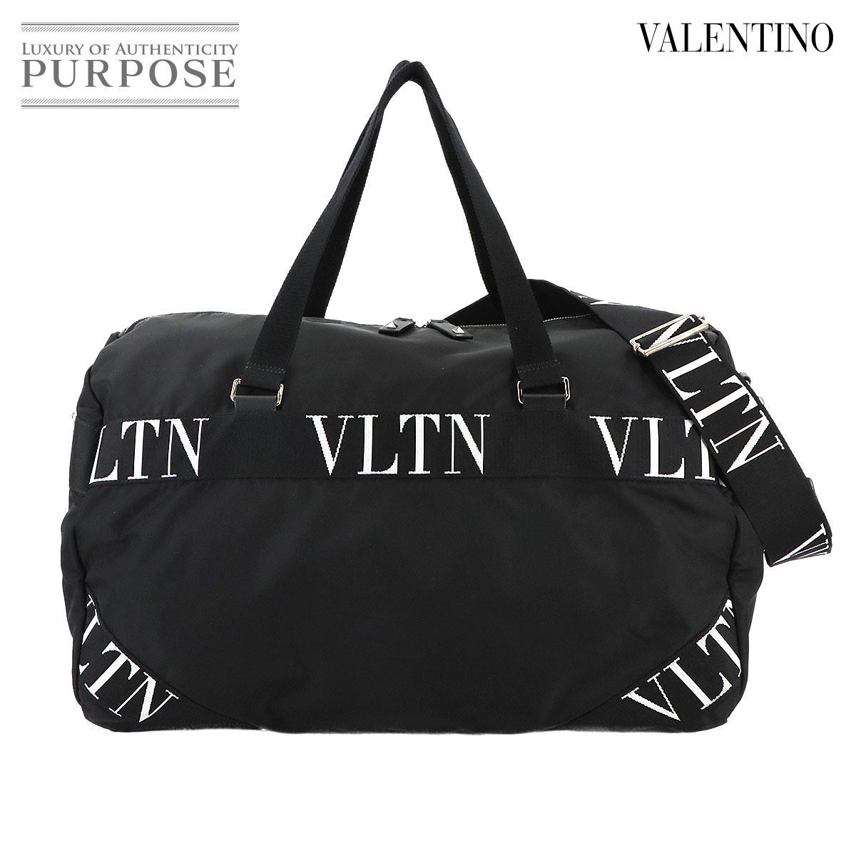 ヴァレンティノ ガラヴァーニ VALENTINO GARAVANI VLTN 2way ボストン ショルダー バッグ ナイロン ブラック 90275299