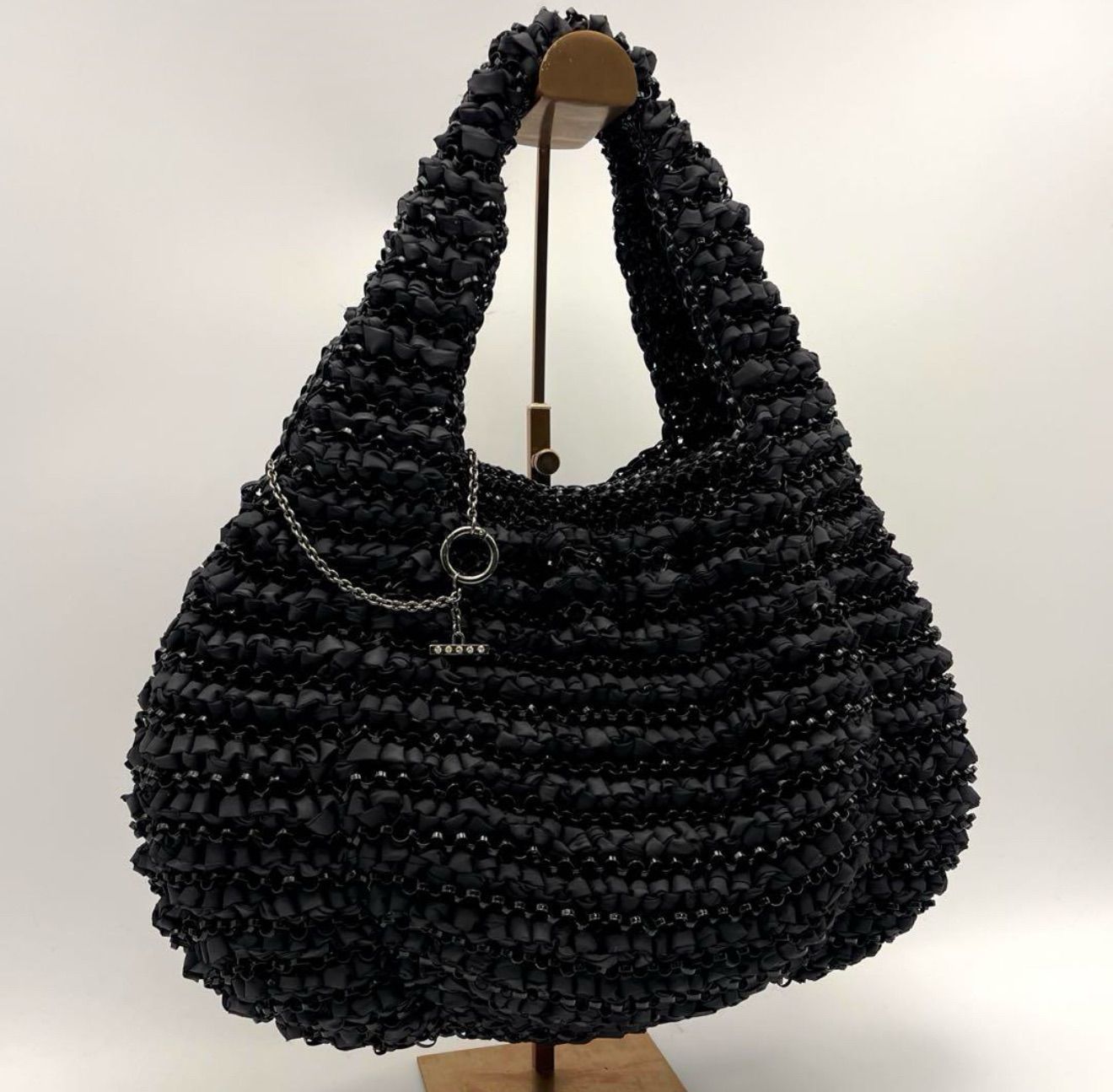 アンテプリマ ワイヤーバッグ ブラック ハンドバッグ