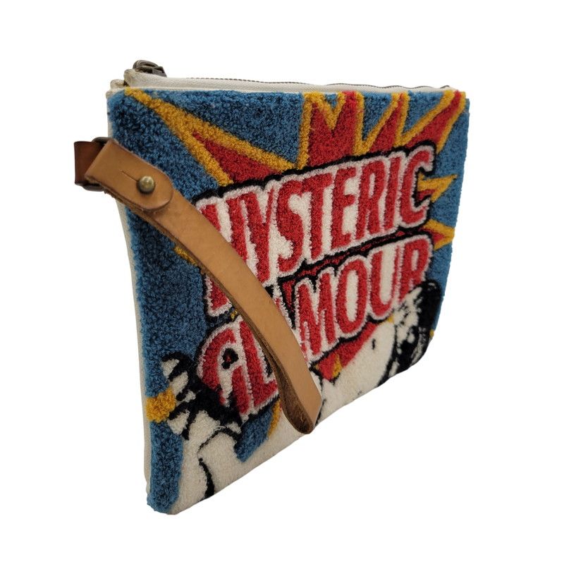 ヒステリックグラマー EXPLOSION パイル クラッチバッグ HYSTERIC GLAMOUR - EXPLOSION パイルクラッチバッグ / マルチ