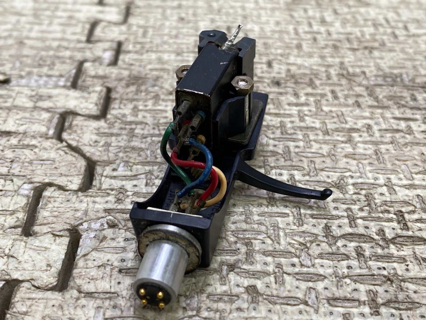 超美品！shure m44g technicsヘッドシェル2個セット缶ケース付き