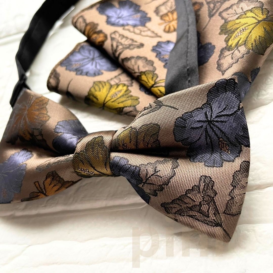 蝶ネクタイ メンズ 結婚式 スーツ チーフカフス◇C3点セット 大人 男性