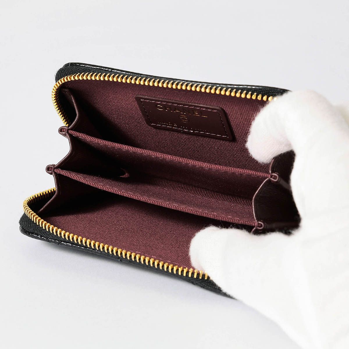 新品 シャネル CHANEL カードケース CLASSIC ZIP COIN PURSE ブラック  