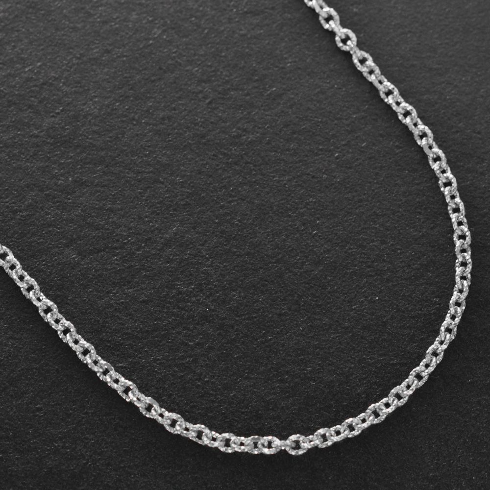 ネックレス チェーン メンズ メンズネックレス シンプル プラチナ チェーン ネックレス カットアズキ メンズ 65cm 2.5mm テクスチャ メンズチェーンネックレス 日本製 刻印入り プレゼント ギフト アクセサリーマート|メルカリShops店