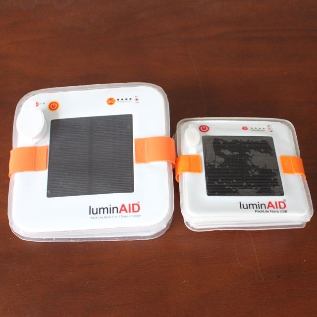 ルミンエイド パックライトマックス luminAID Max 軽さ220g 最高輝度150ルーメンとスマホへの充電機能付きモデル LEDソーラーランタンで最長50時間点灯  4段階調光+SOS機能 USB給電も可能 防水IP67 ソーラーライト