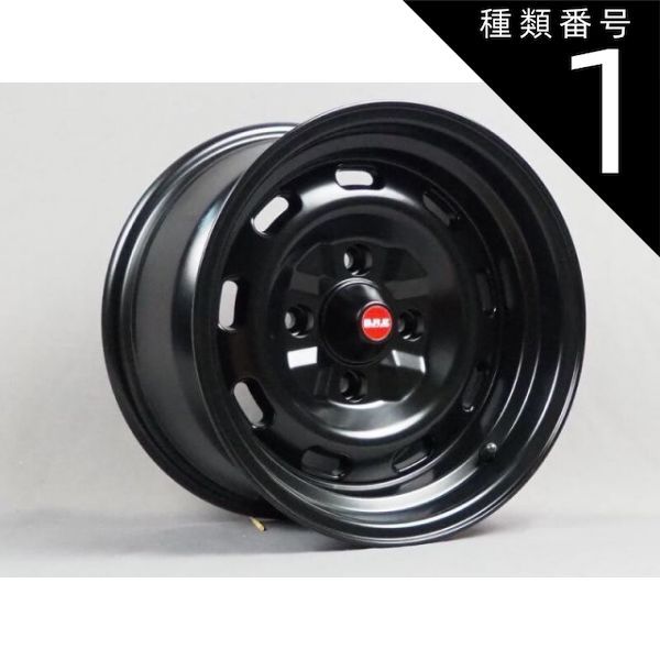 種類1：6.0J (+20) 【送料無料】B.R.E 鉄チン風アルミホイール/ブラック14インチ 8.0J / 7.0J / 6.0J　PCD 114.3　4穴【4本セット】 鉄ちん てっちん　テッチン　代引不可　コーリン　COLIN