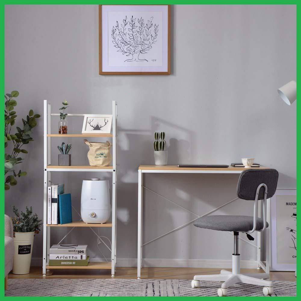 パソコンデスク 左右入替可 収納 両用デスク ハイタイプ ブラウン