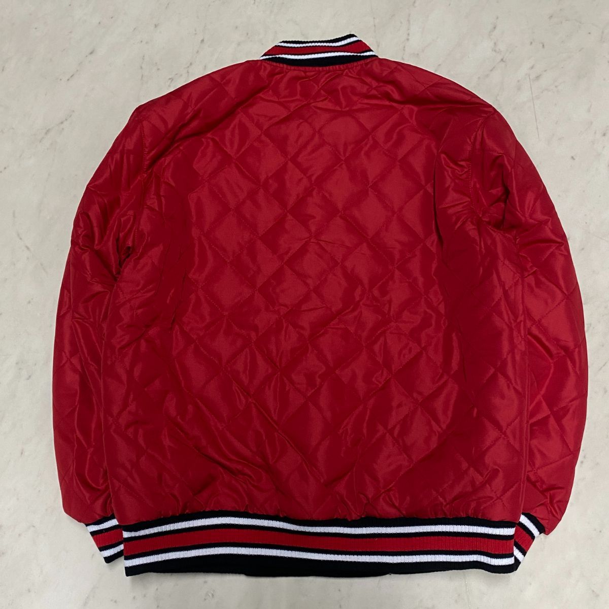 NBA JHデザイン シカゴブルズファイナルチャンピオン リバーシブルスタジャン 海外限定 NBA JHデザイン CHI Bulls シカゴ ブルズ ファイナル