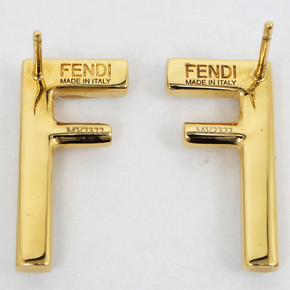 Fendi ゴールドクリスタルピアス 楽天市場】フェンディ FENDI ピアス F IS FENDI フープピアス