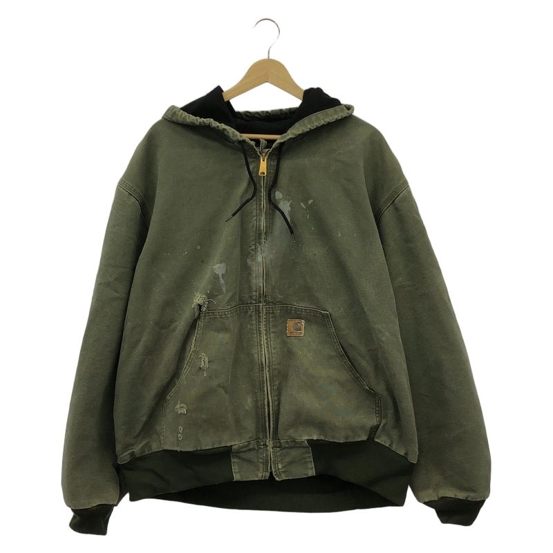 中古】Carhartt ダックアクティブジャケット サイズ2XL カーキ