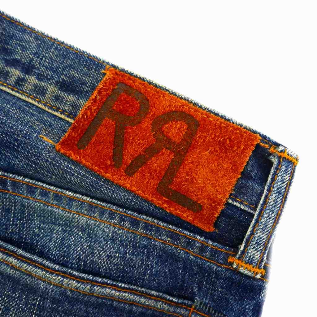 ダブルアールエル RRL SLIM FIT JAPAN WOVEN レザーパッチ
