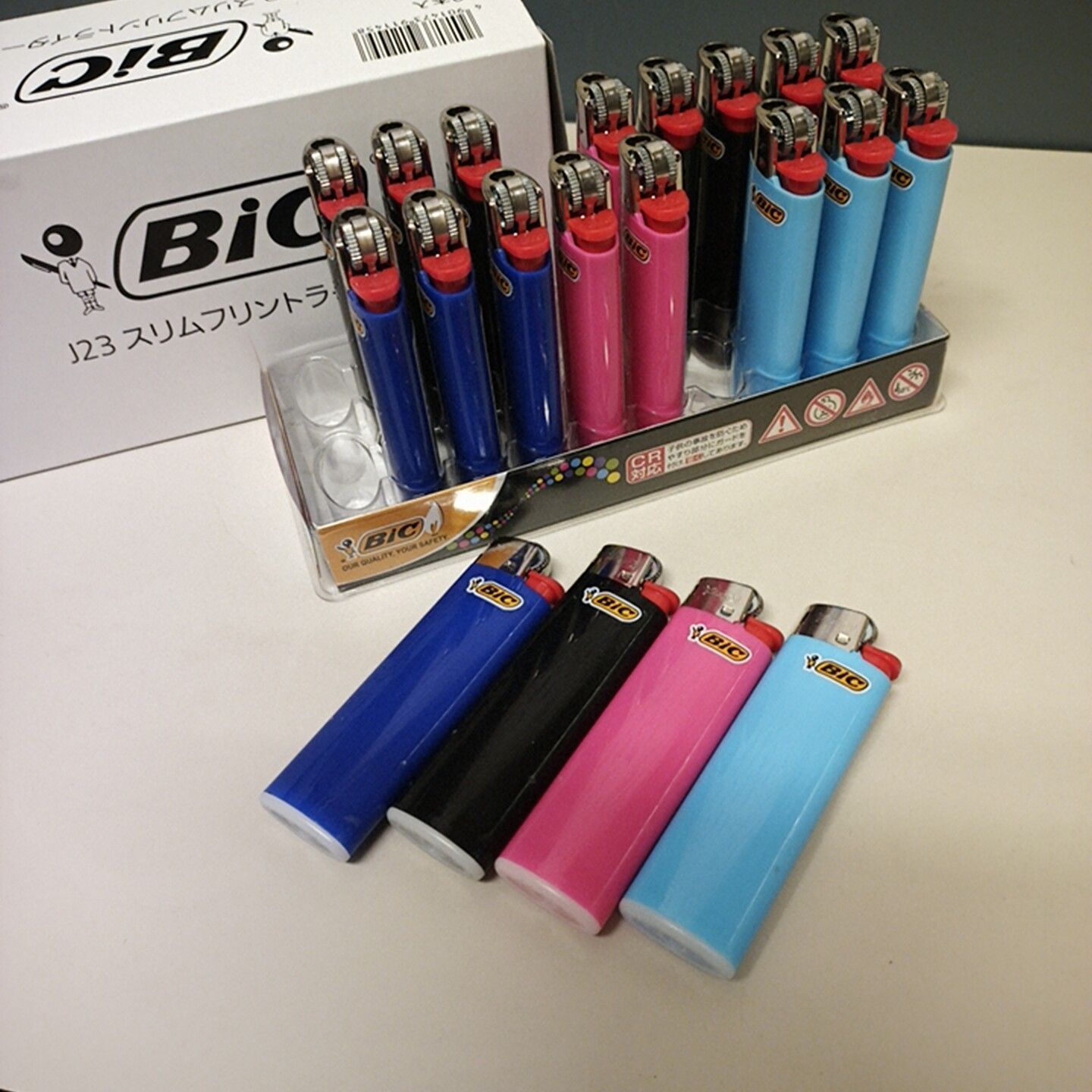 【BIC】Bicスリム J-23　新品ライター１カートン（２０本）