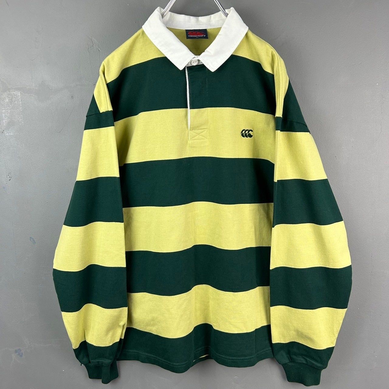 Canterbury L/S Rugby Shirt 美品 カンタベリー 長袖 ラガーシャツ 