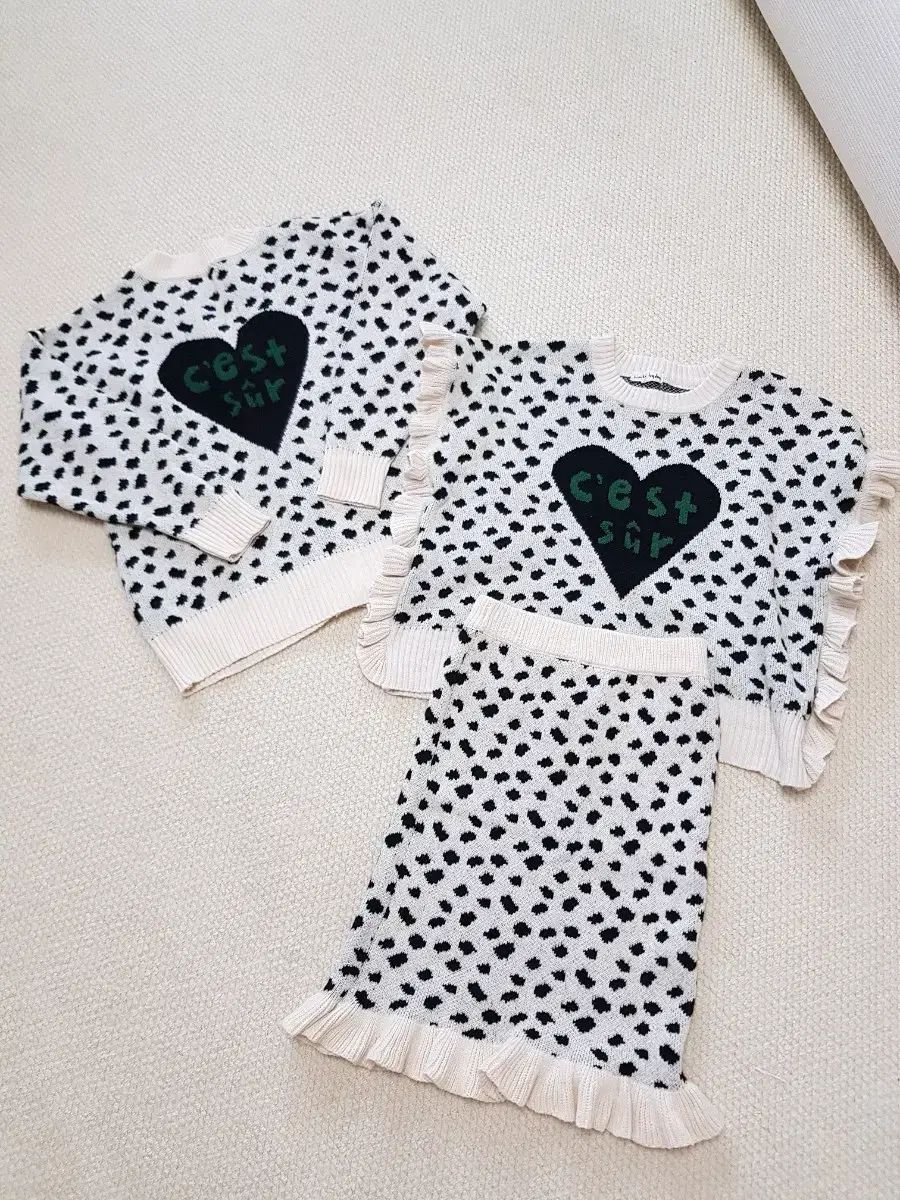 リミテドゥドゥ カーディガン ベスト スカート 4点 130 140