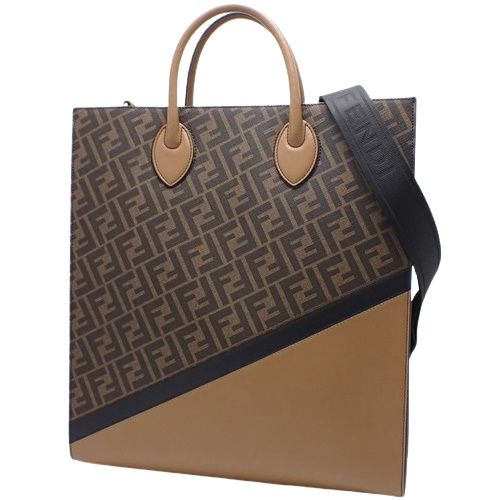 FENDI(フェンディ) FFファブリック ダイアゴナル バーティカル トート 