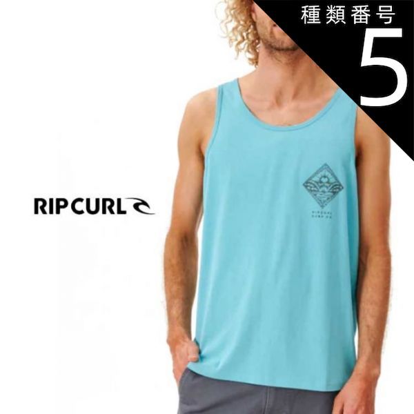 種類5：AQUA/XL 【RIPCURL/リップカール】CTEHS9 REFLECTIONS TANK タンクトップ メンズ ティーシャツ トップス