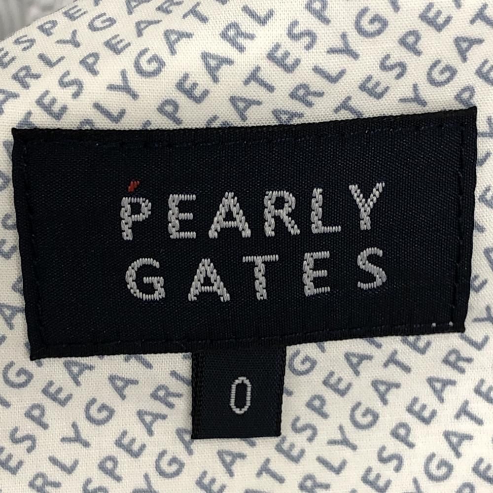 彩り豊かな パーリーゲイツ スカート 白×ネイビー ストライプ サイド異素材 フリンジ レディース 0 S ゴルフウェア PEARLY GATES