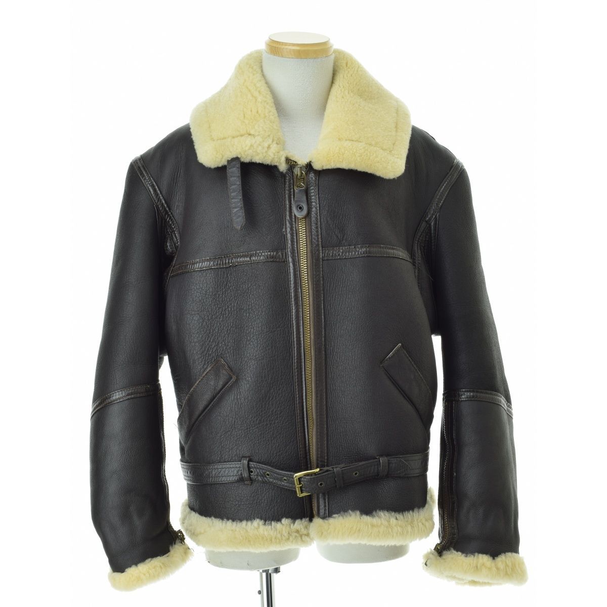 Willis&Geiger】80s~ USA製 IRVIN JACKET ムートン B-3レザー Willis&Geiger】80s~ USA製 IRVIN JACKET ムートン B-3レザー