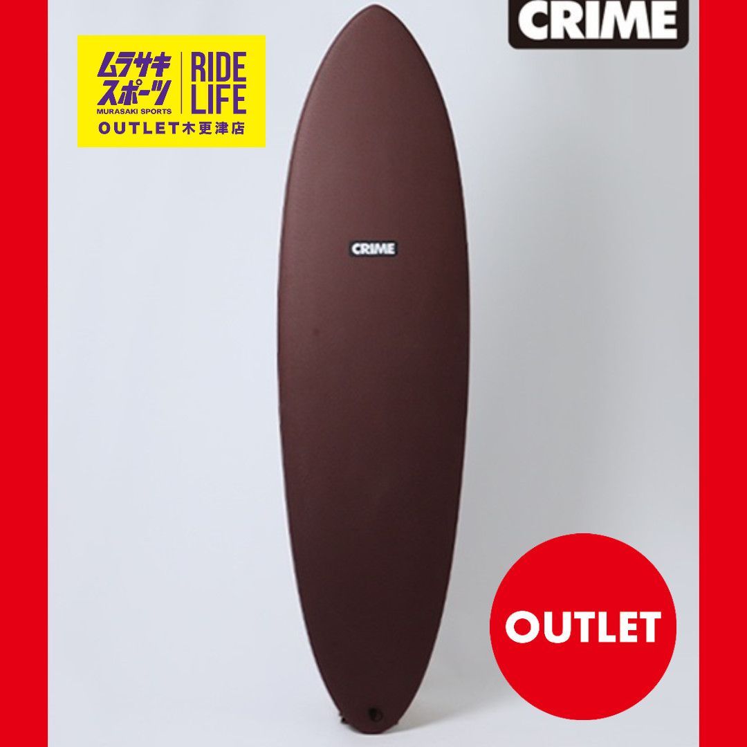 美品！CRIME CALIFORNIA TWIN 　7.6ｆ地域限定送料込み ムラスポOUTLET公式】サーフボード 新品 未使用 CRIME クライム