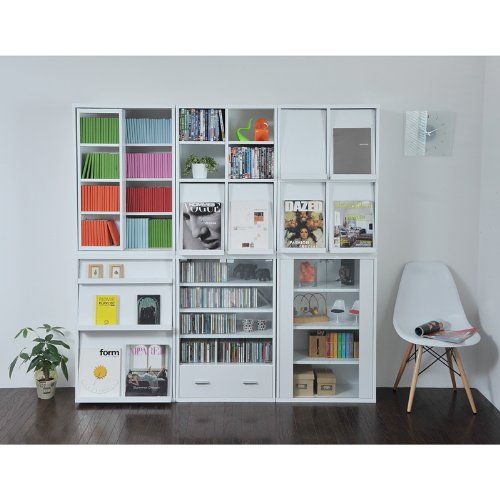 フラップ扉 ディスプレイ本棚