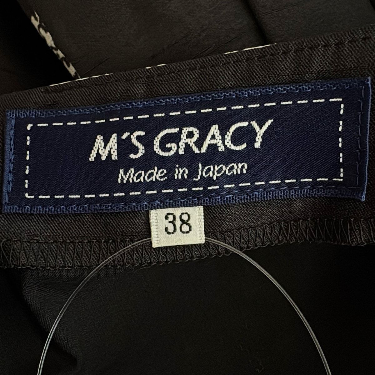 お値下げしました！ M'sグレイシー38 膝丈ワンピース 美品 エムズグレイシー 膝丈ワンピース 花柄 38 Mサイズ