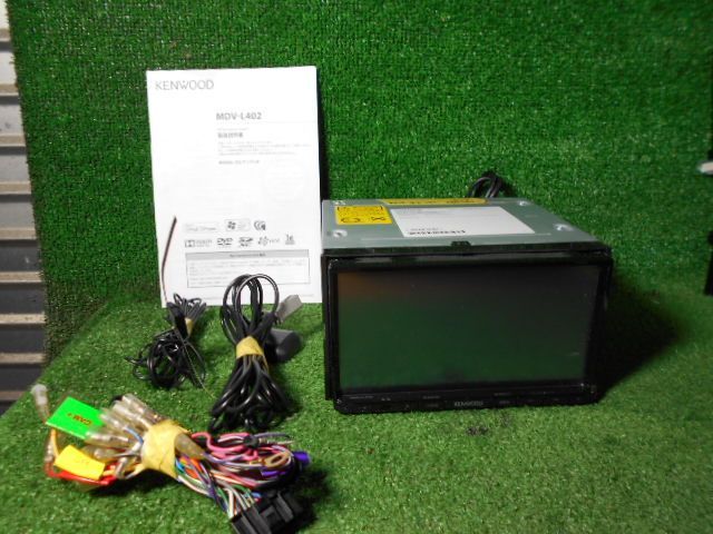 N229-21　ケンウッド　MDV-L402　メモリ　１セグナビ　2014年　取説セット