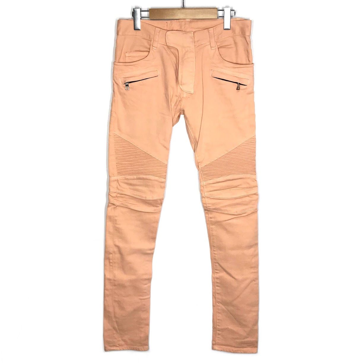 倉吉店 BALMAIN | バルマン デニムパンツ バイカーズデニム T551 B363T ピンク サイズ L 107