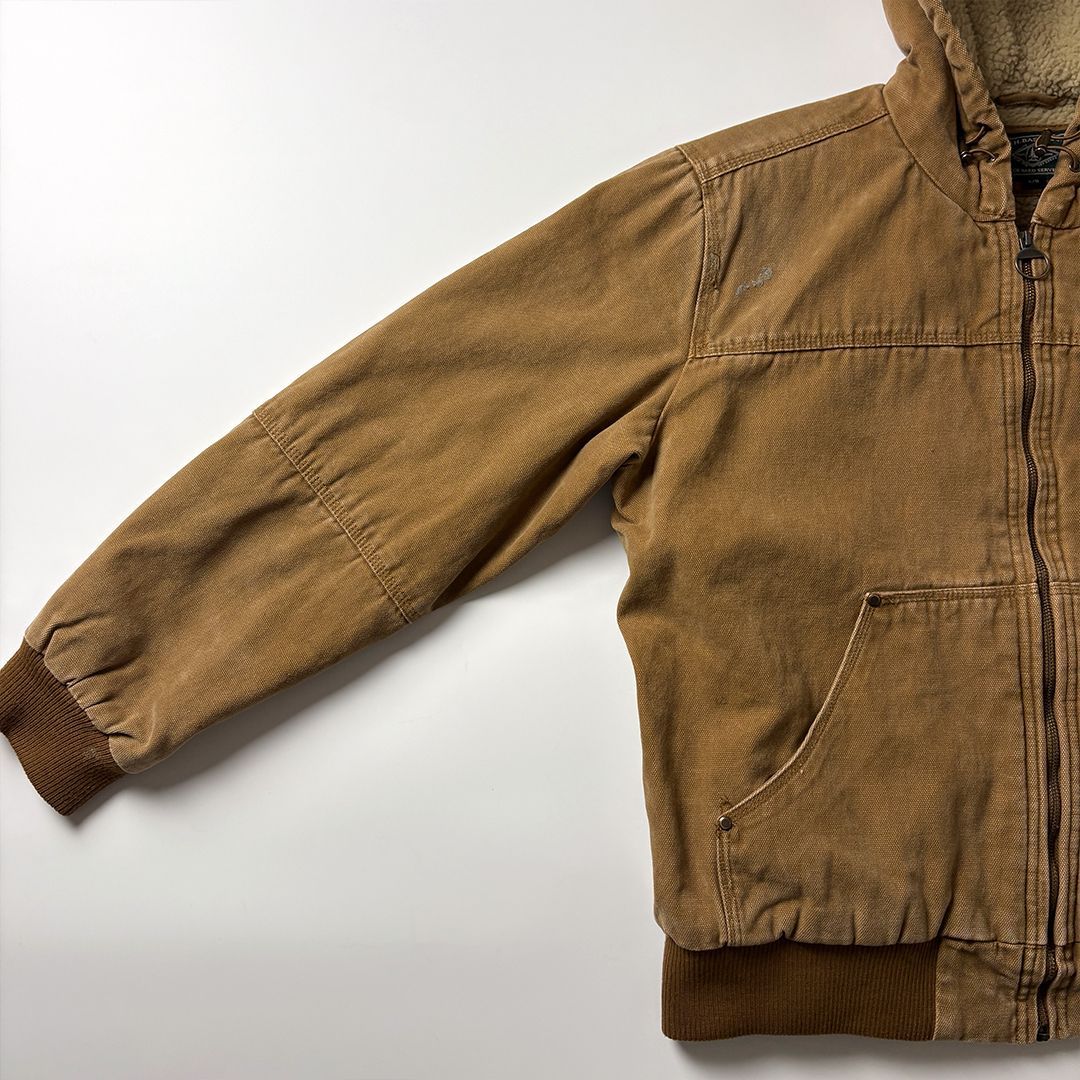 アクティブジャケット L ブラウン 茶 アクティブパーカー ダック地