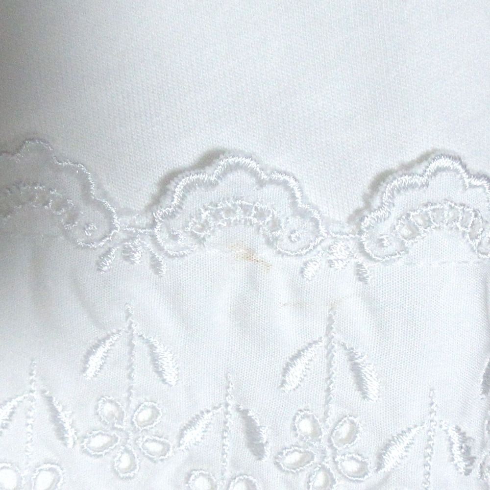 未使用 Simone Rocha シモーネロシャ Aライン パールデザイン 半袖 エンブロイダリーTシャツ カットソー XS ホワイト レディース 古着 中古 Simone Rocha - 未使用 Simone Rocha シモーネロシャ Aライン