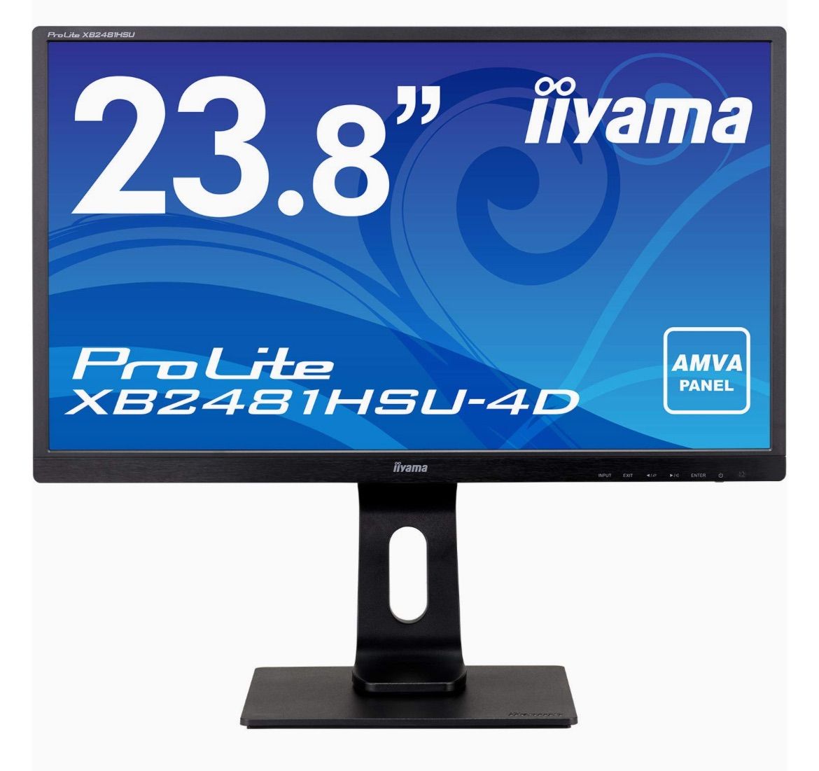 iiyama モニター ディスプレイ 23.8インチ フルHD AMVA 高さ調整 DisplayPort HDMI D-sub XB2481HSU-B4D モニター XB2481HSU