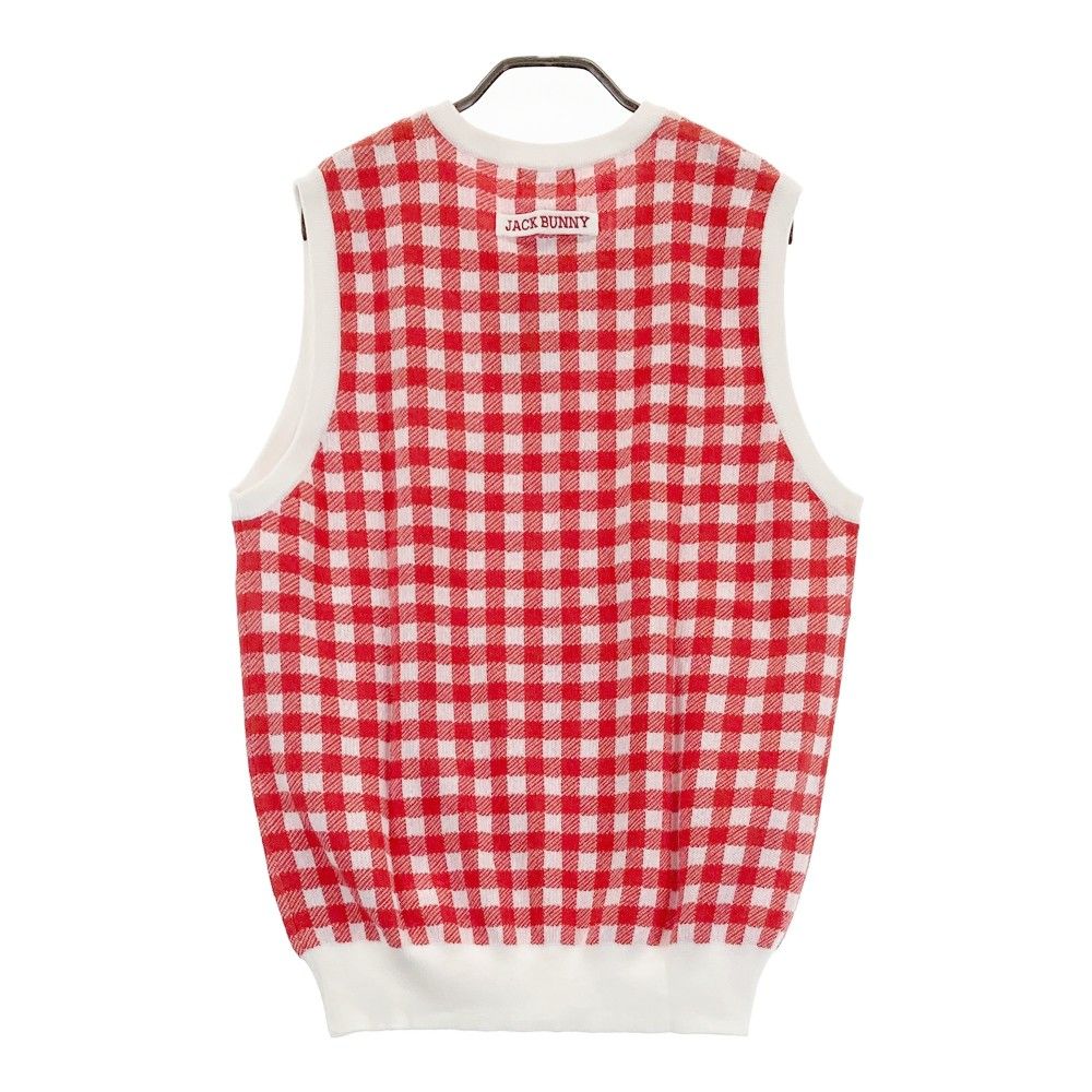 サイズ：6 JACK BUNNY ジャックバニー ニットベスト ギンガムチェック