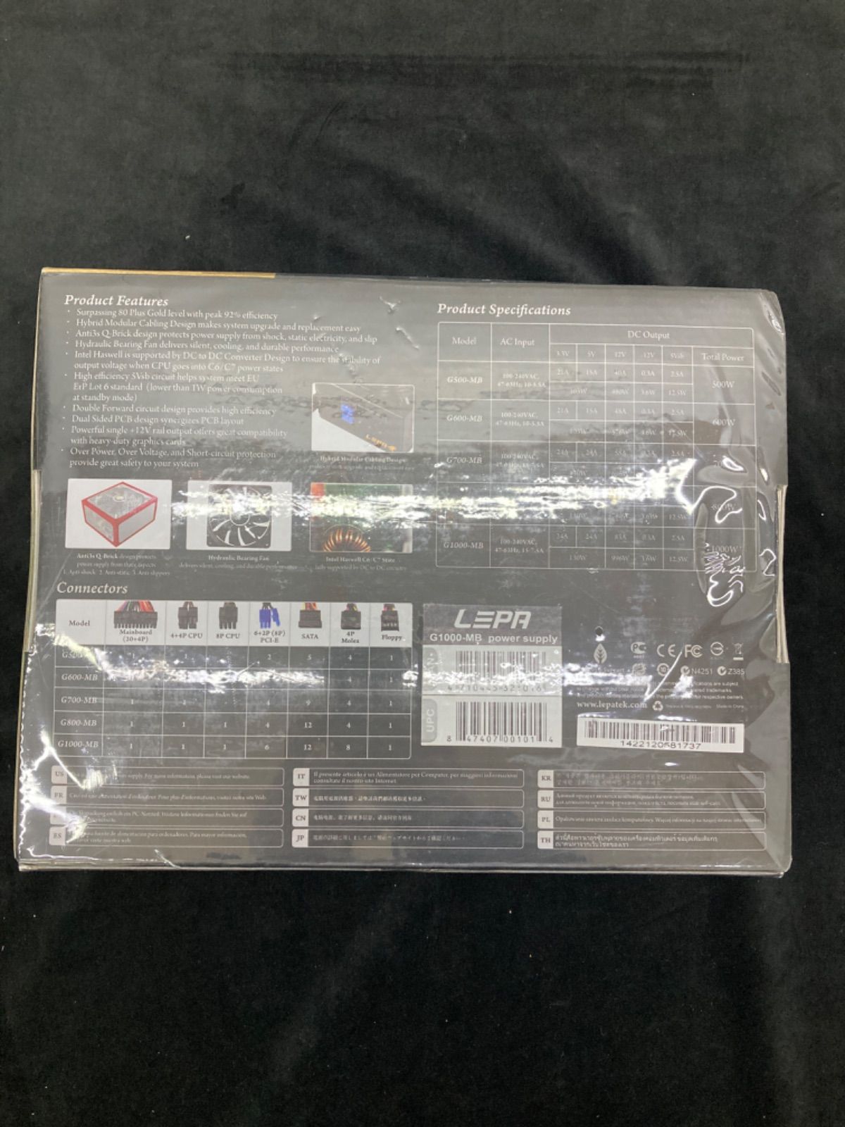 新品未開封 LEPA G1000M MaxGold 電源 G1000-MB 1000W - メルカリ
