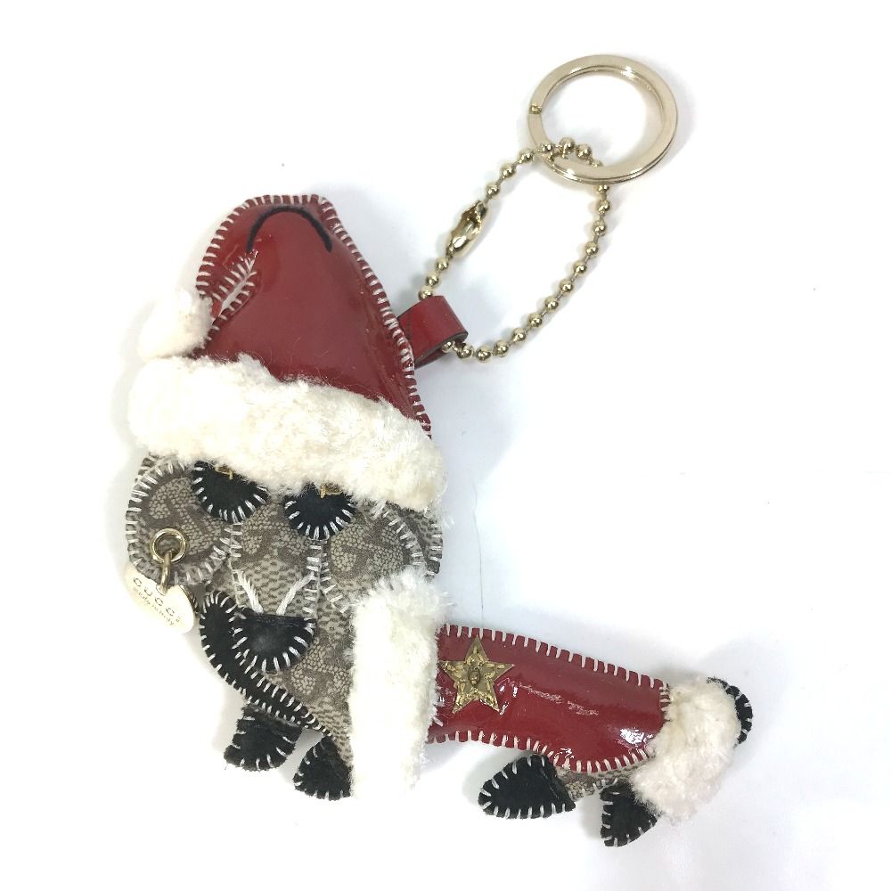GUCCI グッチ バッグチャーム キーリング GG チワワ 犬 GG
