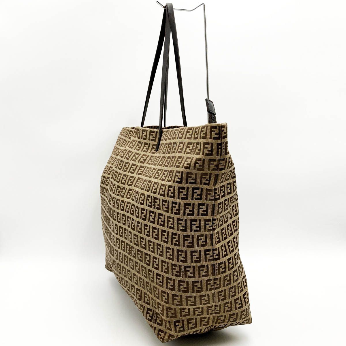 中美品 FENDI フェンディ ズッキーノ トートバッグ ショルダーバッグ 