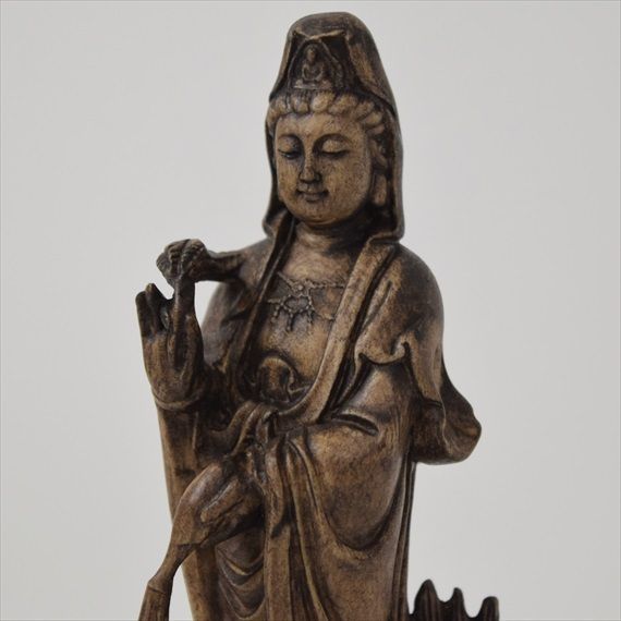 木彫仏像 七福神弁財天女神座像 崖柏 財神 彫刻 一刀彫 仏師で仕上げ 修縁堂】木彫仏像 七福神弁財天女神座像 崖柏 財神 彫刻 一刀彫