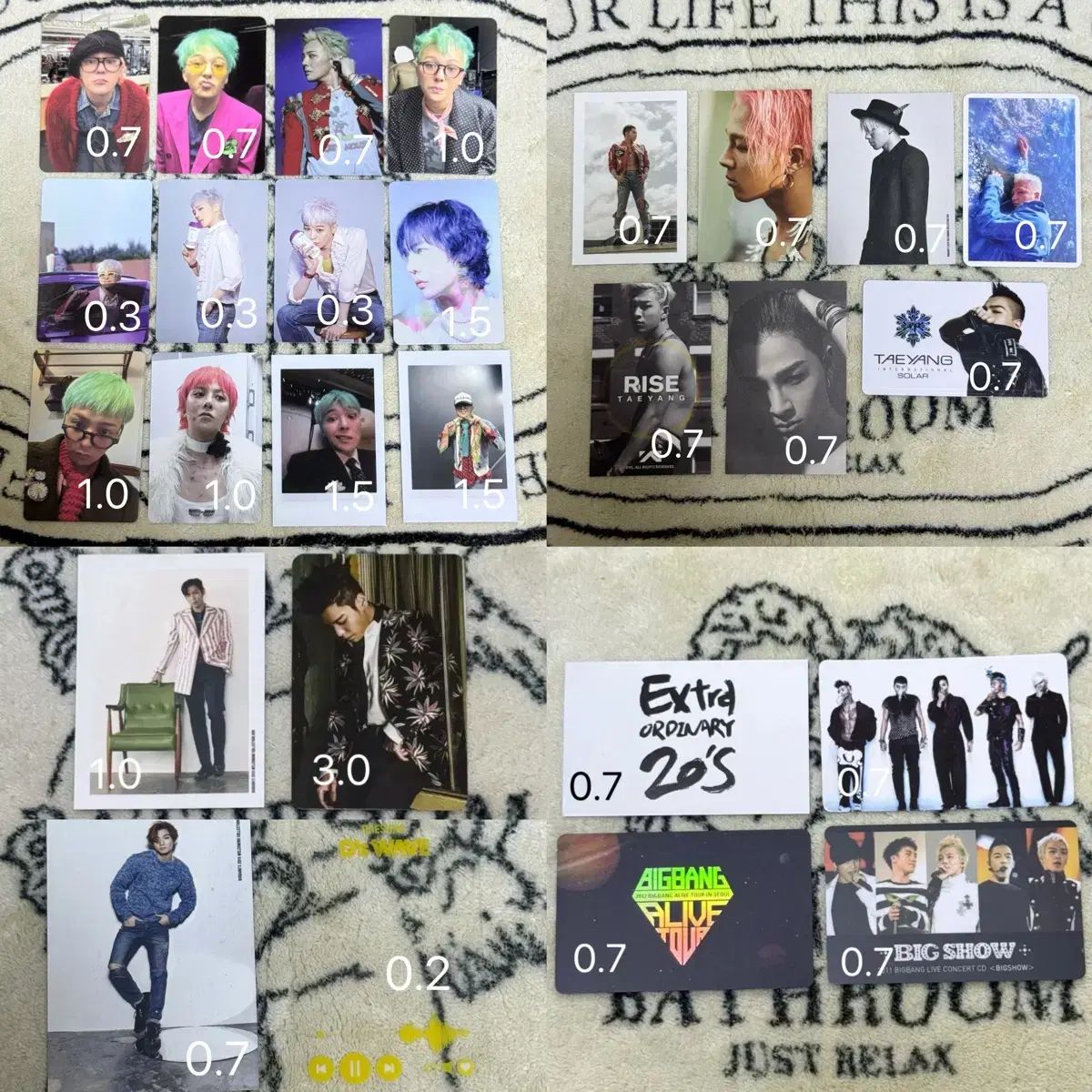 BIGBANG(ビッグバン) G-DRAGON(ジードラゴン) トレカ BIGBANG フォト