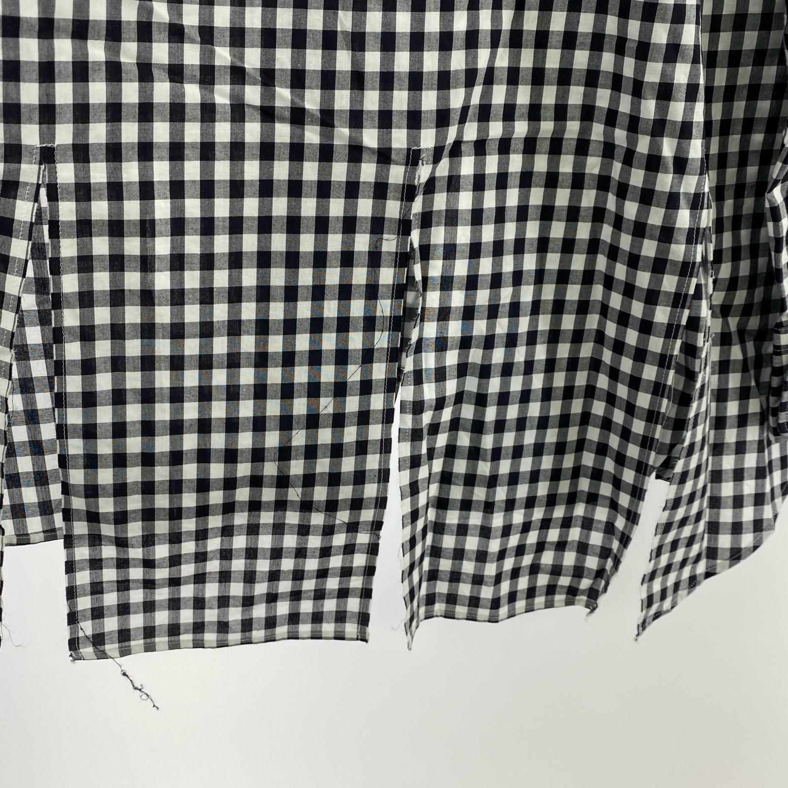 BLACK COMME des GARCONS 24SS 短冊 LSｼｬﾂ S ｷﾞﾝｶﾞﾑﾁｪｯｸ USTAUSTRALIA_COM_AU