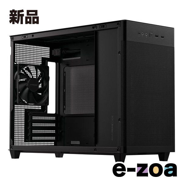 ASUS エイスース PCケース 黒|MicroATX|サイドパネル AP201 ASUS PRIME CASE TG 2584863