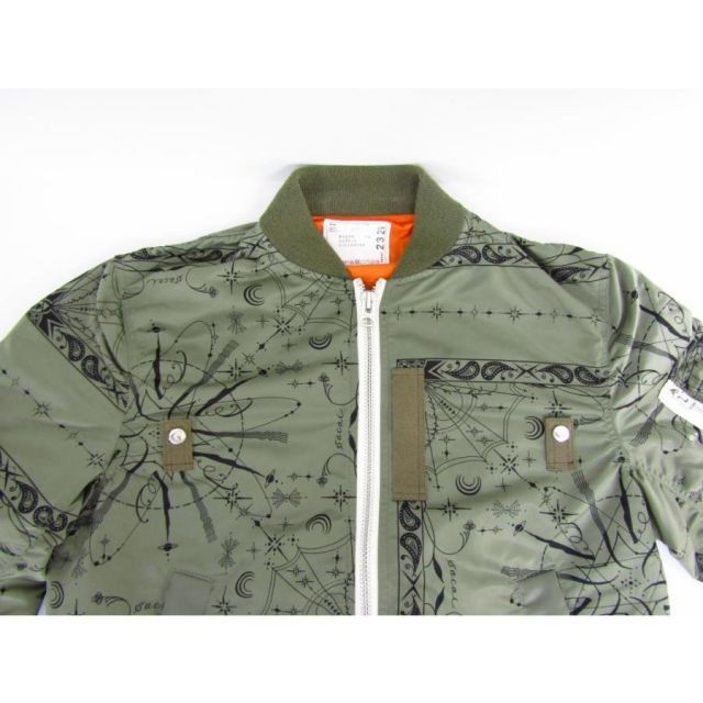 sacai × Dr.Woo サカイ×ドクターウー BANDANA PRINT MA-1