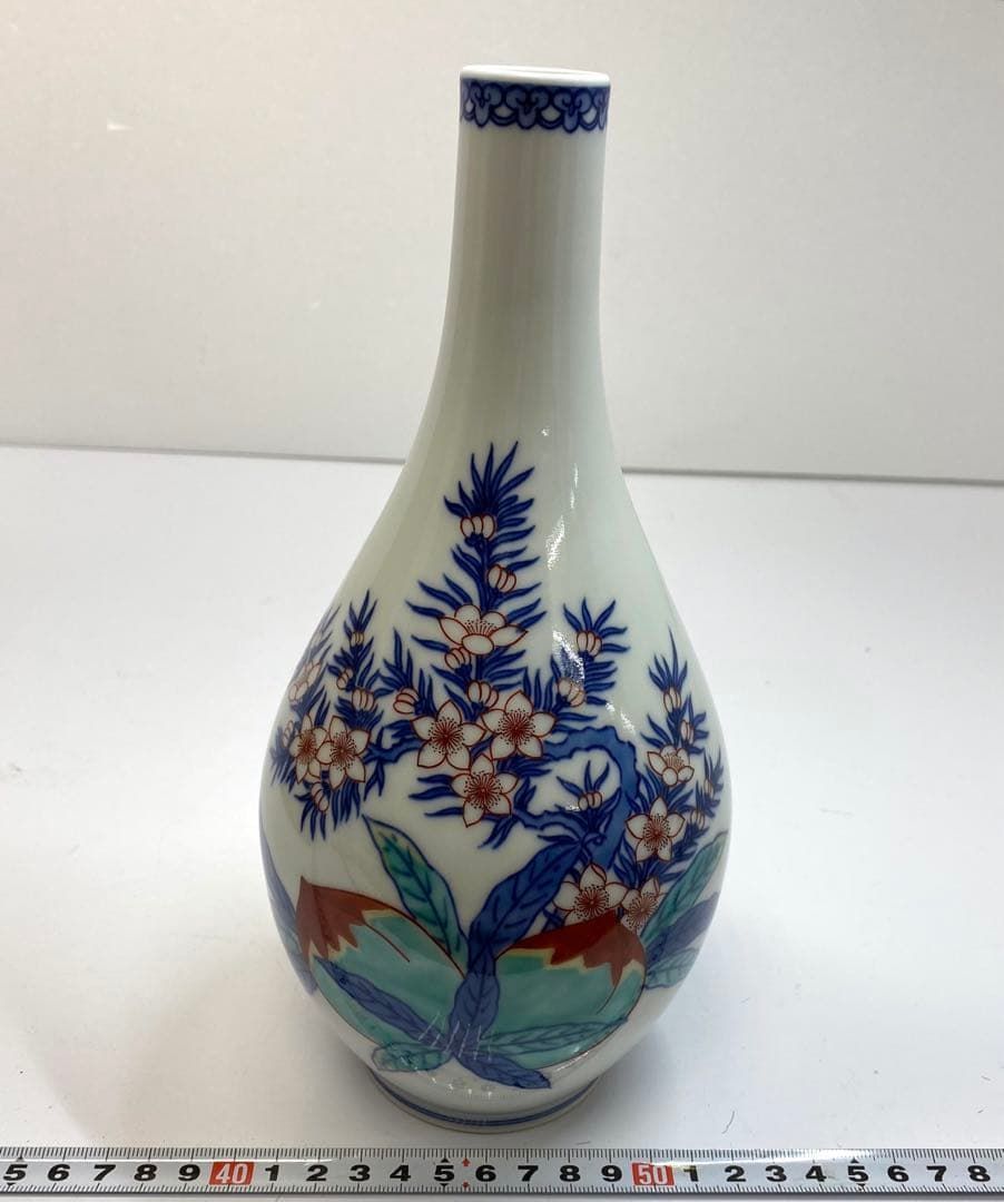 今泉今右エ門 花入 共箱 高さ26㎝ 東山6-0301