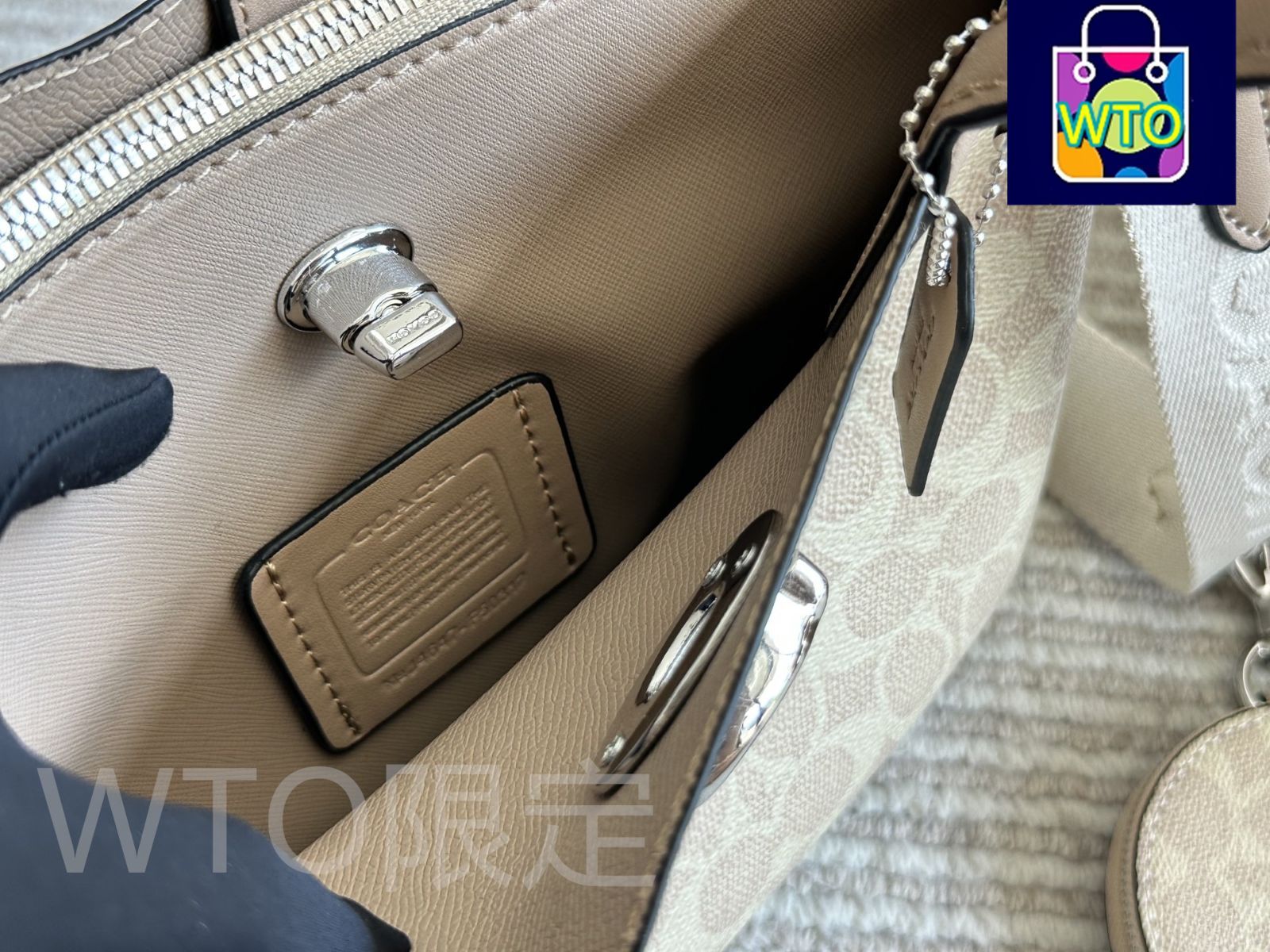＊良品COACHコーチトートバッグ・プレゼント付 今日特価】Chic Coach Tote Bag - シックなコーチ トートバッグ