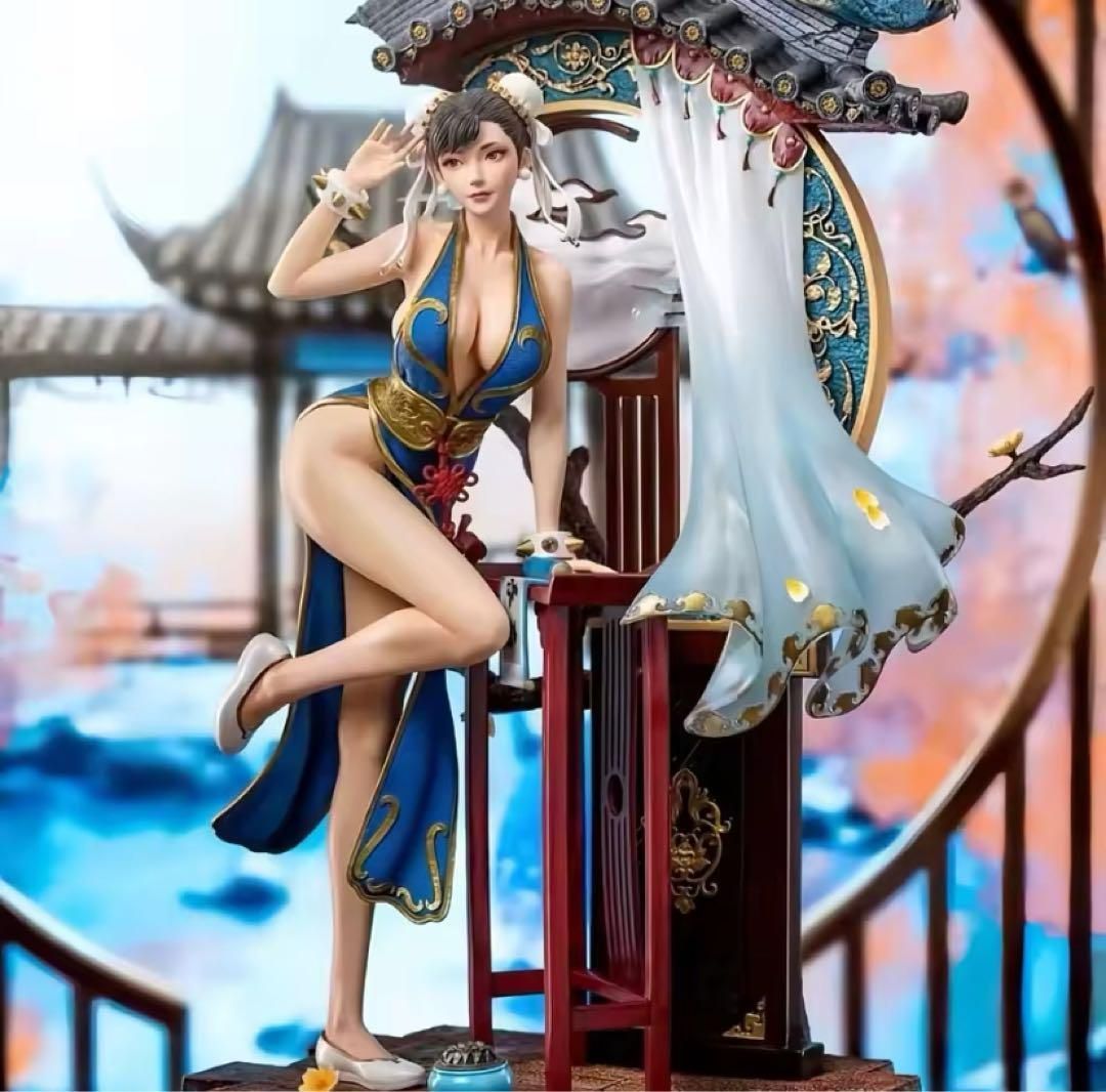 【激安】 春麗 フィギュア メルカリ - 箱有り 50cm 超大型 ゲームキャラクター